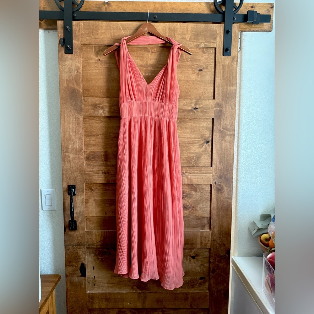 Express Pink Halter Maxi Dress for Weddings / Party dress